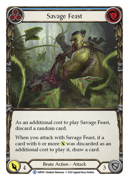 Savage Feast (Blue) 1HP021 (History Pack 1)