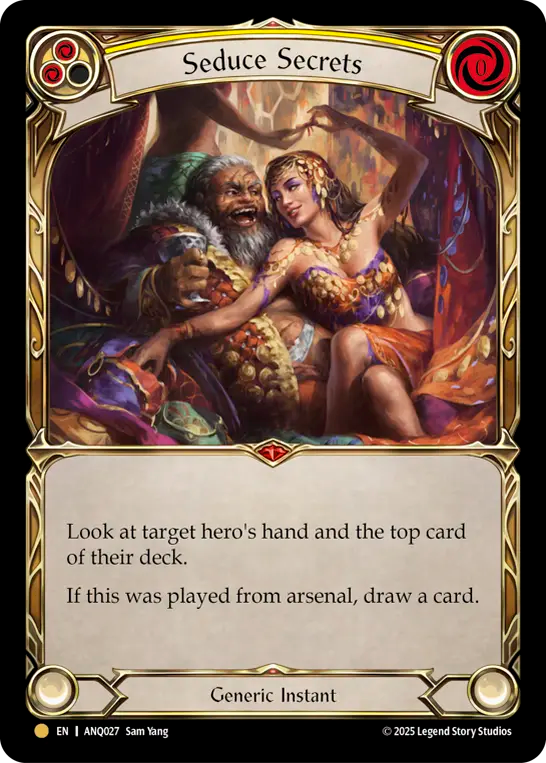 Seduce Secrets (Yellow) ANQ027 (Compendium of Rathe Antiquity)