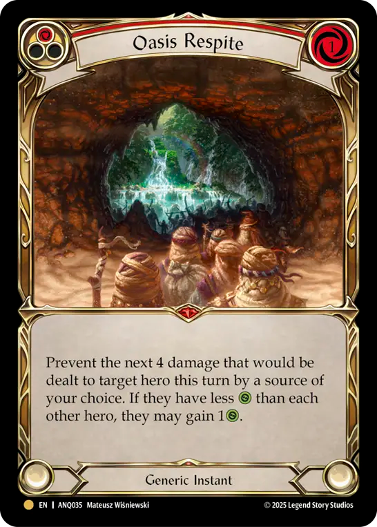 Oasis Respite (Red) ANQ035 (Compendium of Rathe Antiquity)