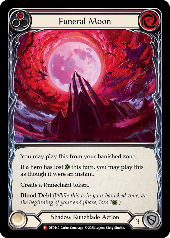 Funeral Moon Rainbow Foil (Red) DTD140 (Dusk Till Dawn)