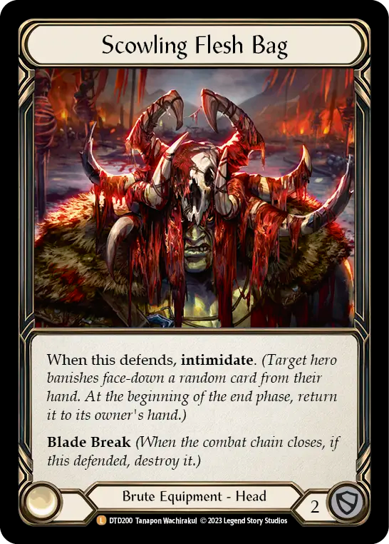 Scowling Flesh Bag Cold Foil DTD200 (Dusk Till Dawn)
