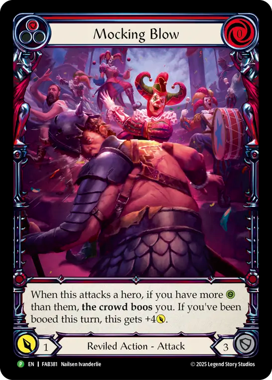 Mocking Blow Extended Art Rainbow Foil (Red) FAB381 (Promo)
