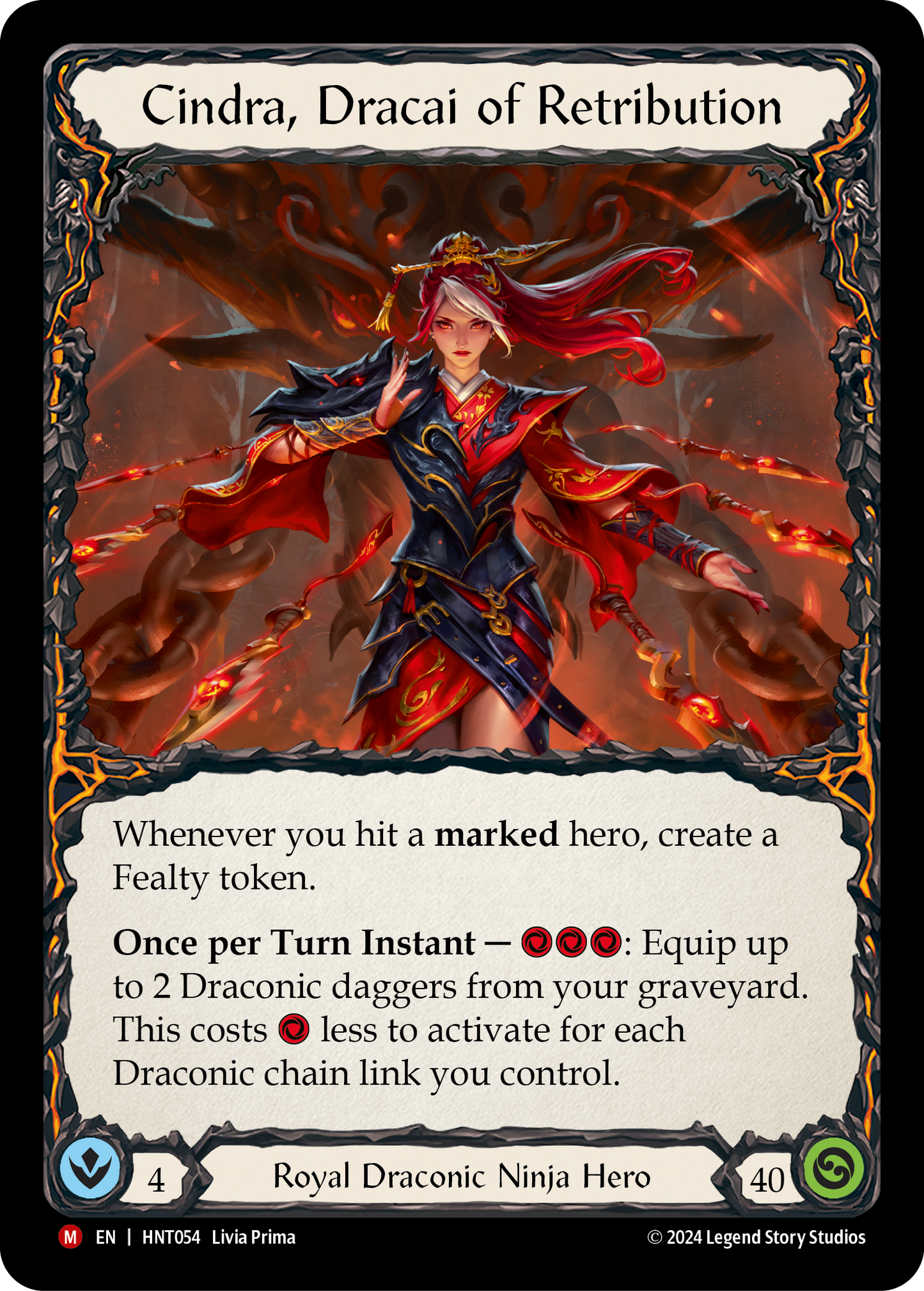 Cindra, Dracai of Retribution HNT054 (The Hunted)