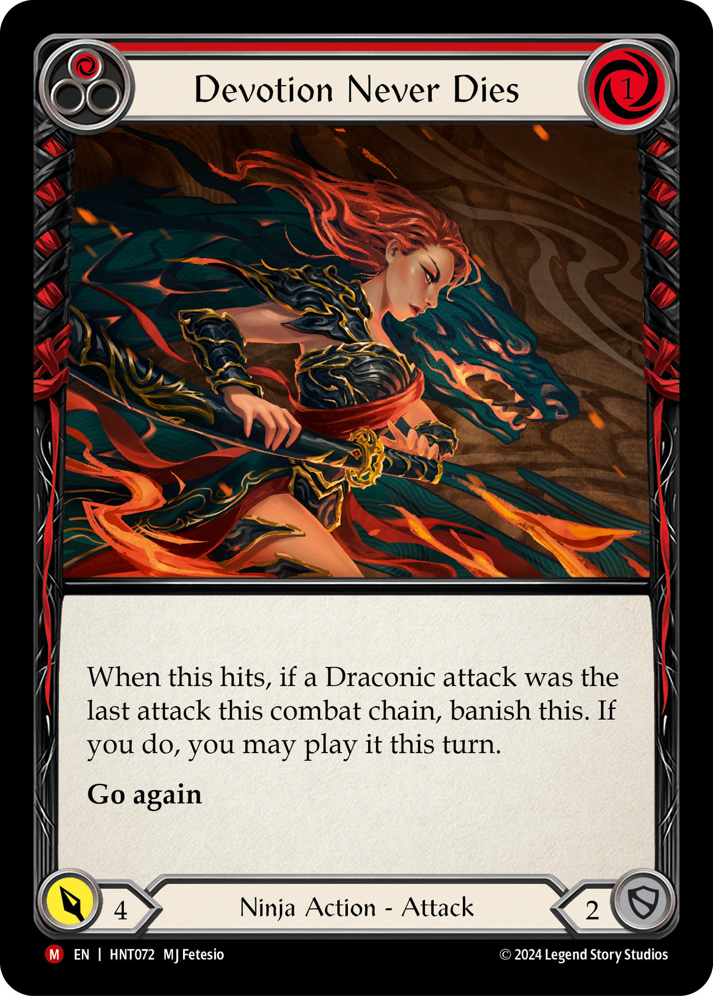 Devotion Never Dies Rainbow Foil (Red) HNT072 (The Hunted)