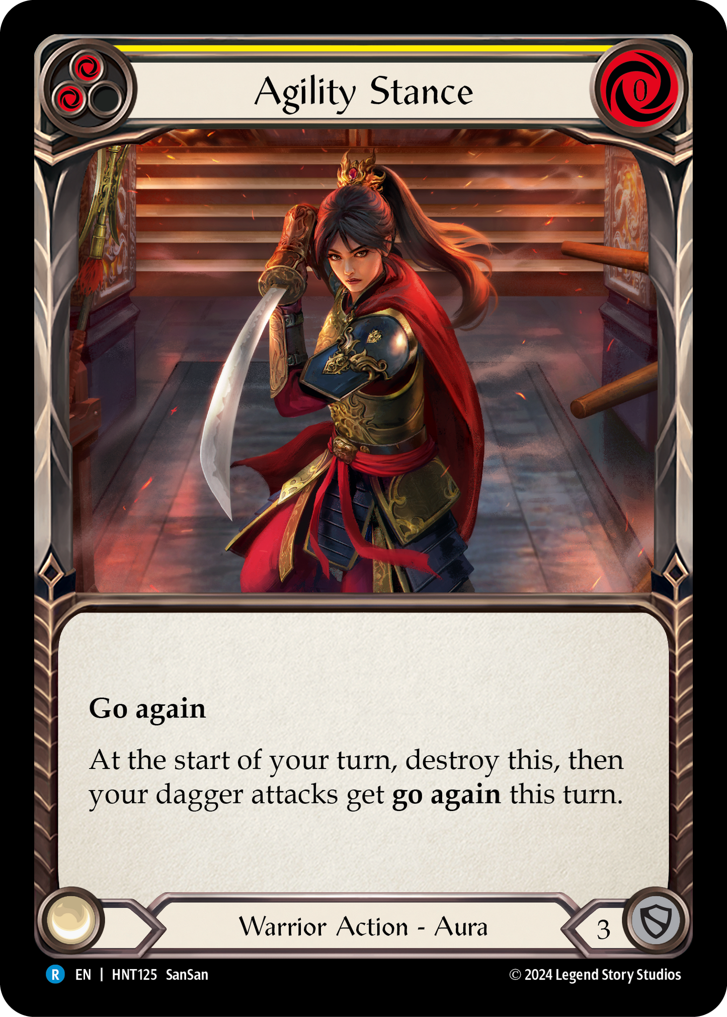 Agility Stance Rainbow Foil (Yellow) HNT125 (The Hunted)