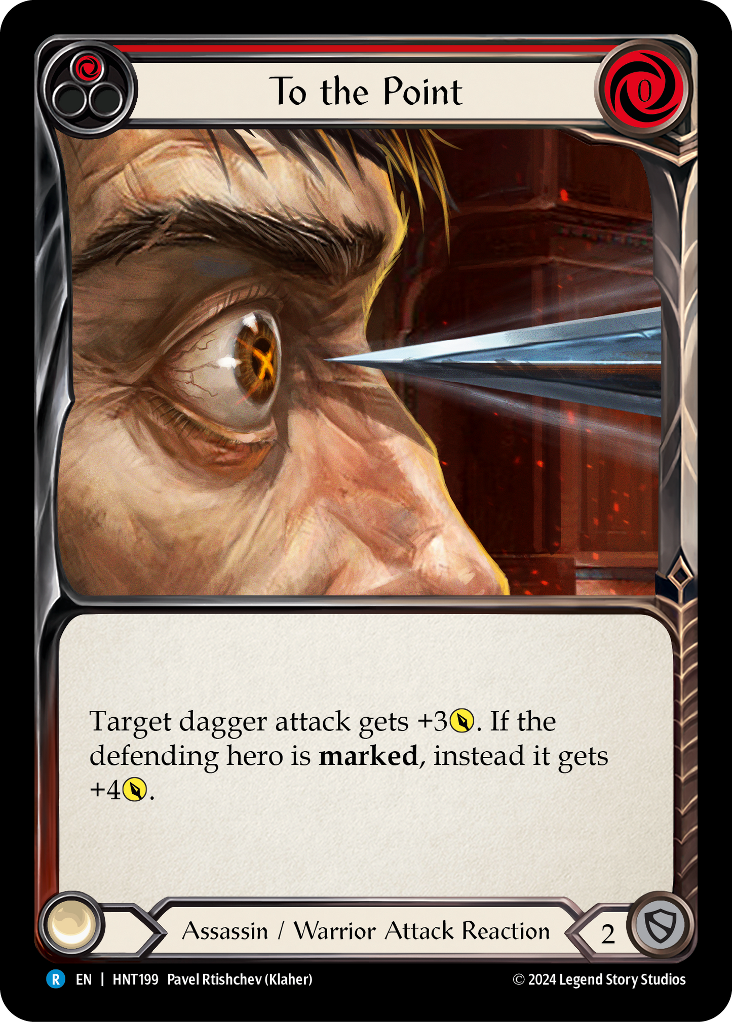 To the Point Rainbow Foil (Red) HNT199 (The Hunted)