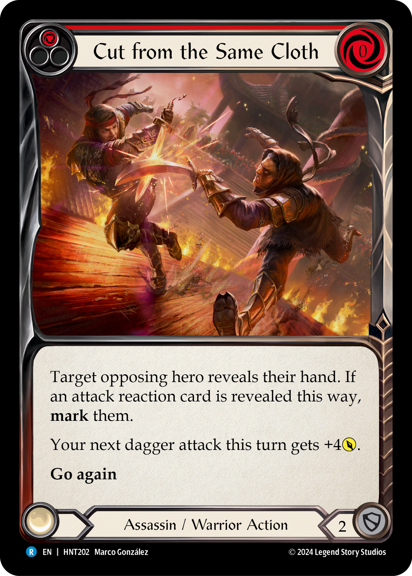 Cut from the Same Cloth Rainbow Foil (Red) HNT202 (The Hunted)