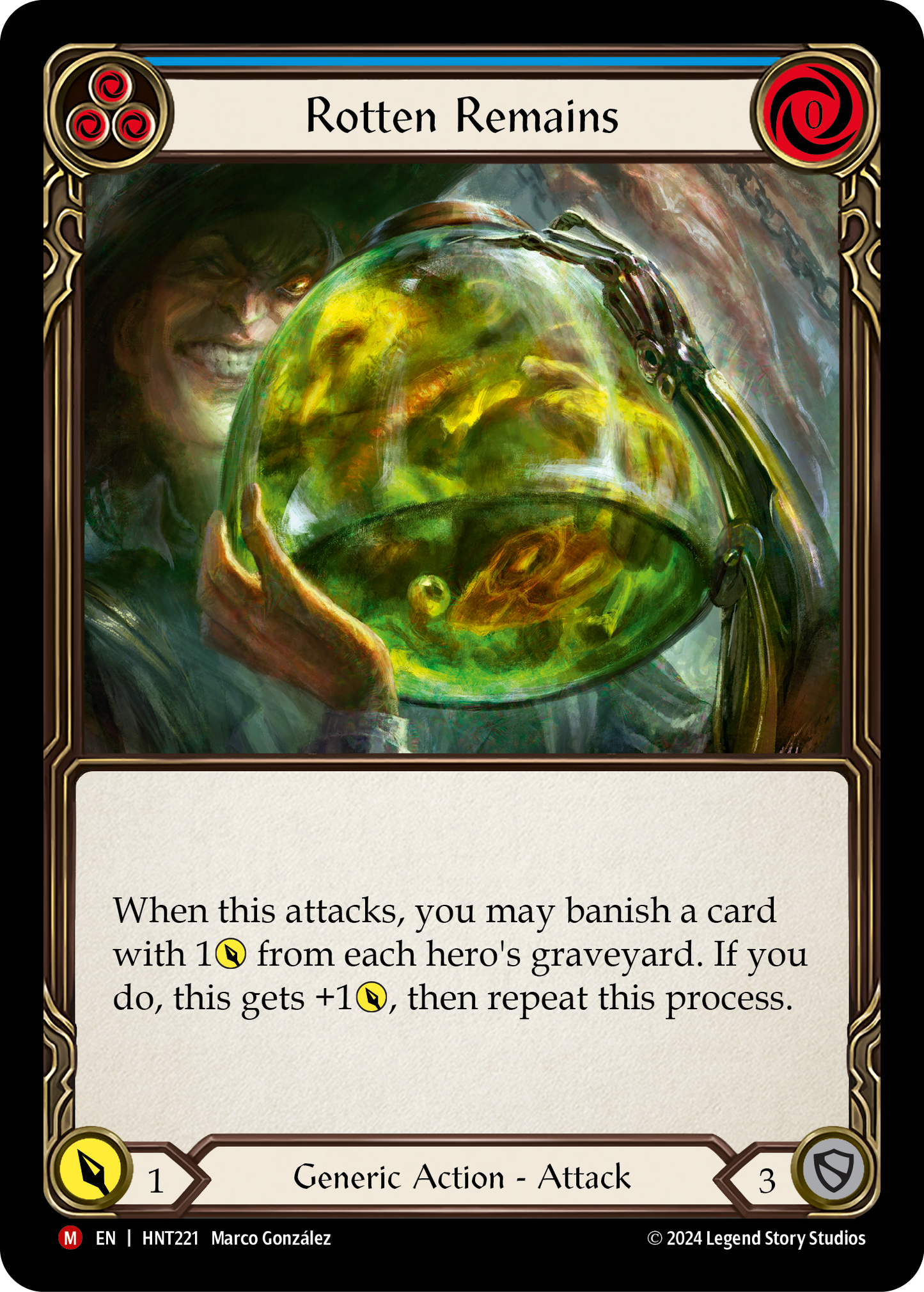 Rotten Remains Rainbow Foil (Blue) HNT221 (The Hunted)