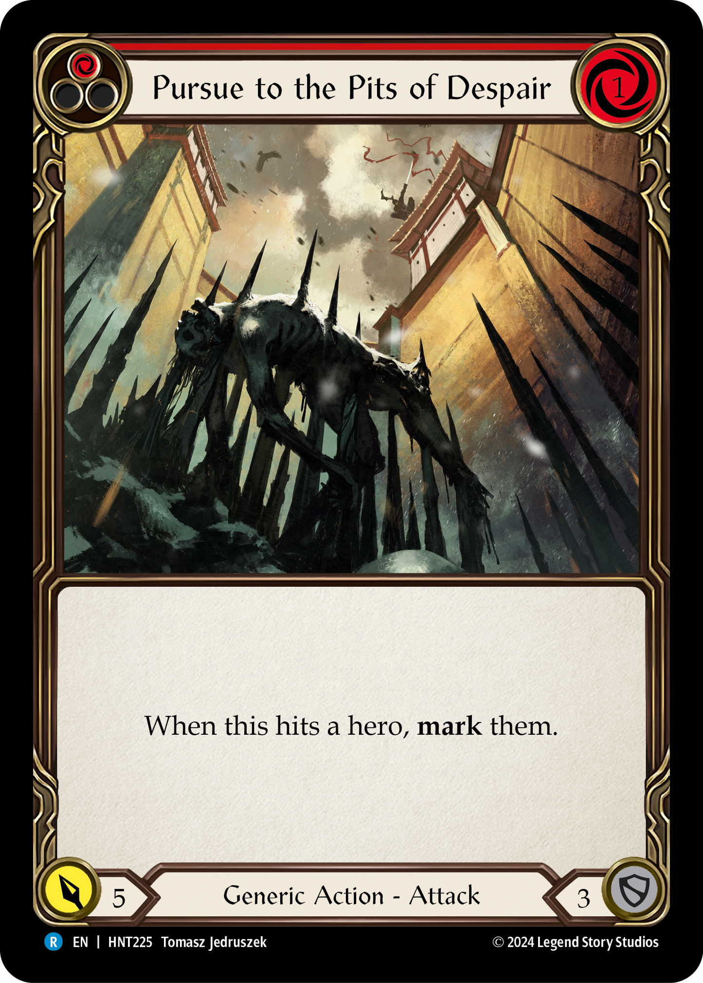 Pursue to the Pits of Despair (Red) HNT225 (The Hunted)