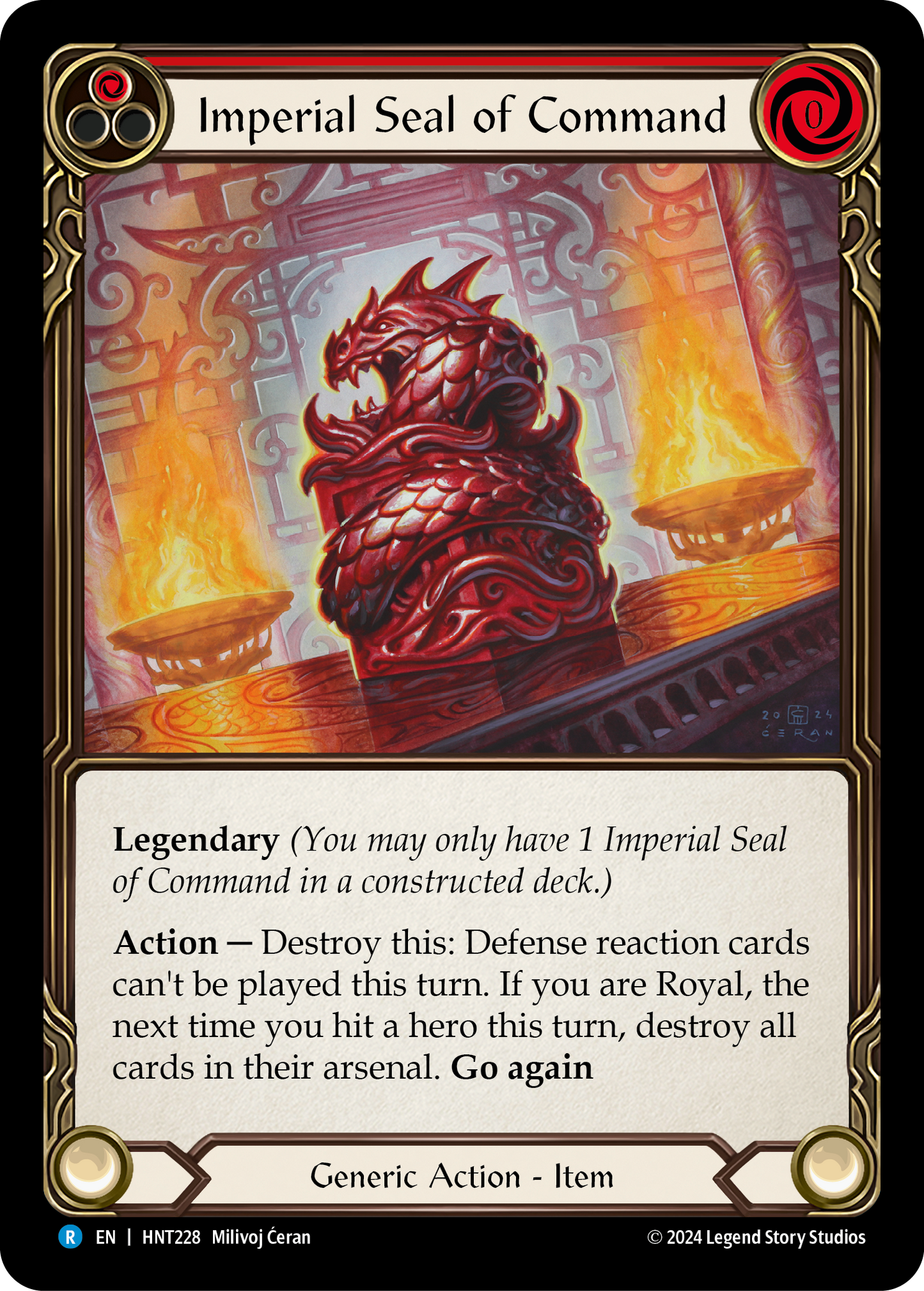 Imperial Seal of Command (Red) HNT228 (The Hunted)