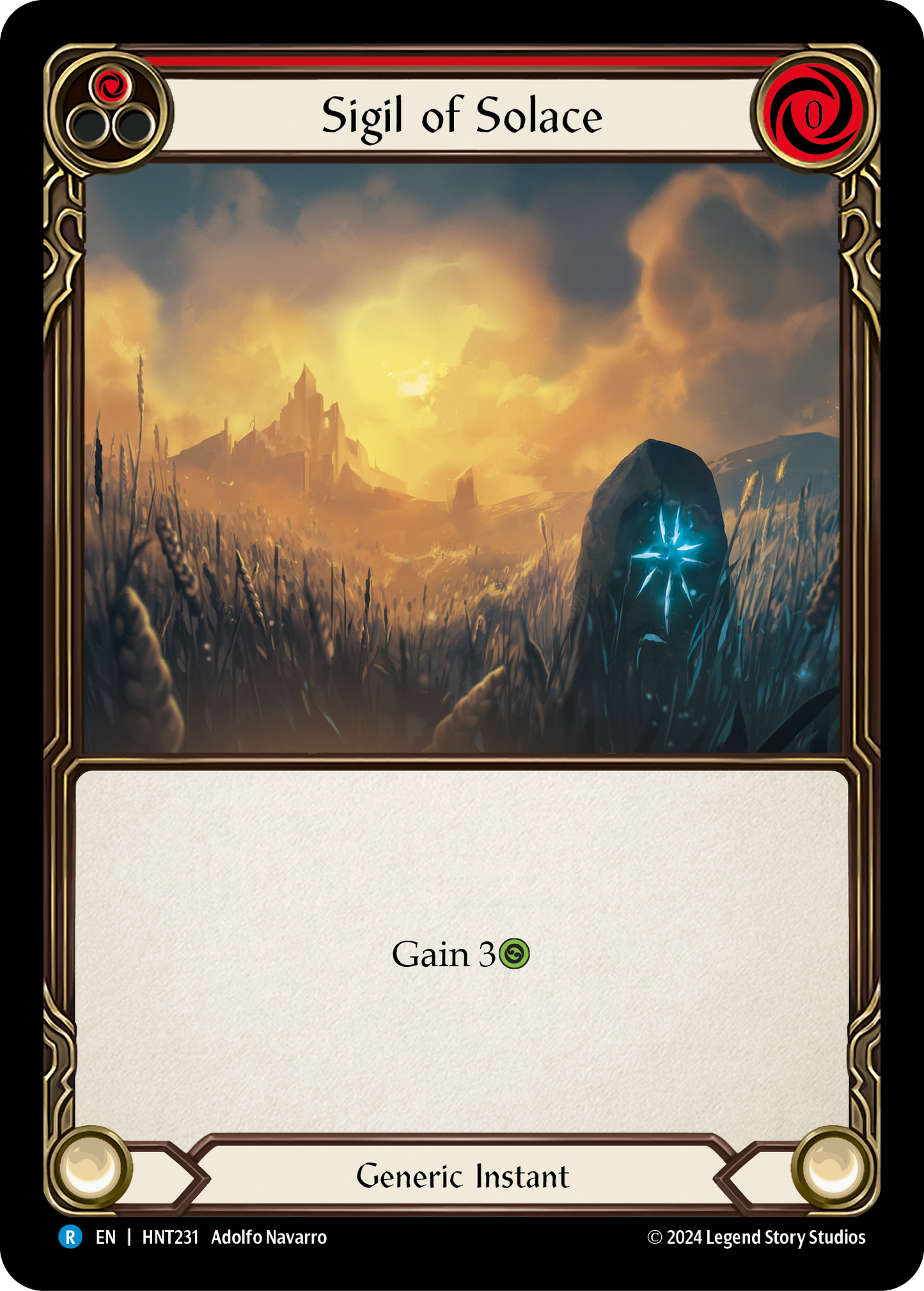Sigil of Solace (Red) HNT231 (The Hunted)