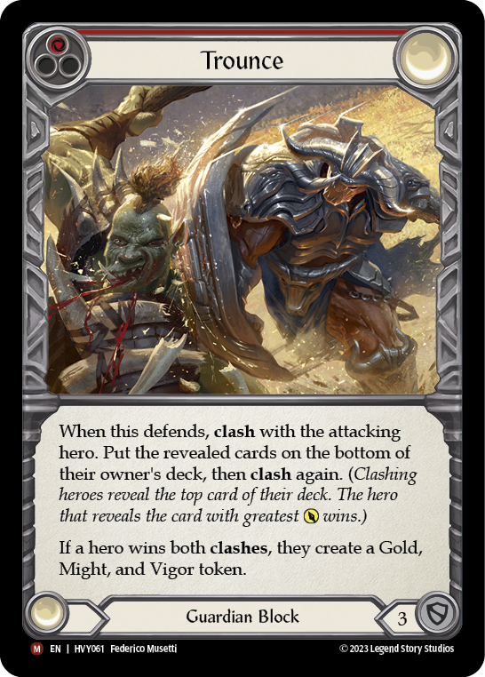 Trounce Rainbow Foil (Red) HVY061 (Heavy Hitters)