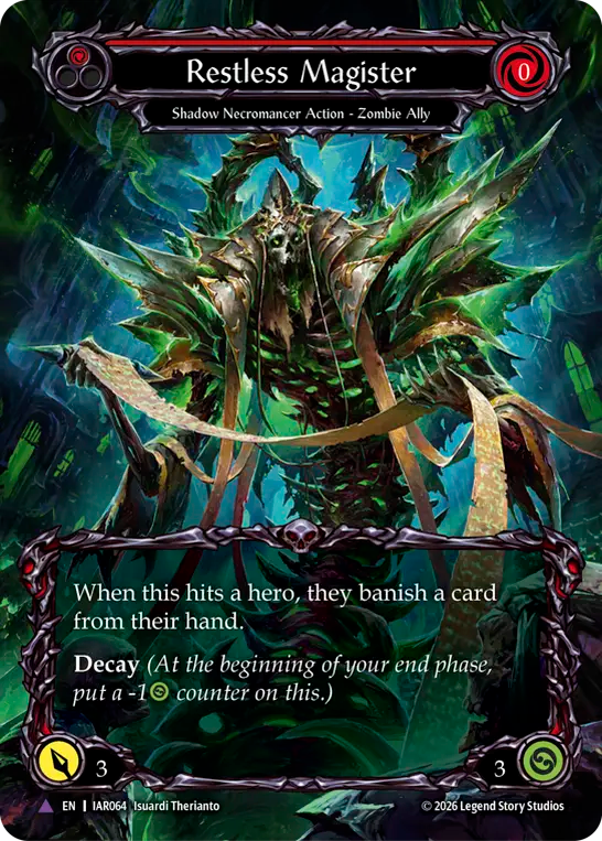 Restless Magister Cold Foil (Red) IAR064 (Usurp the Shadow Throne)