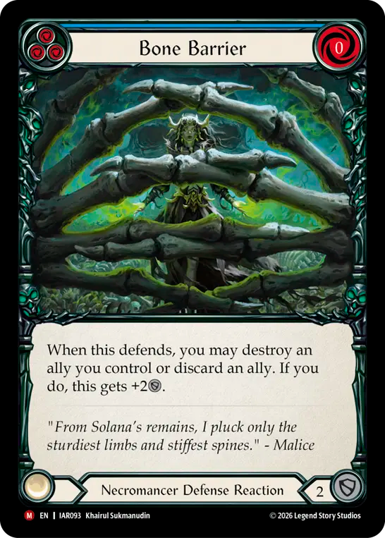 Bone Barrier (Blue) IAR093 (Usurp the Shadow Throne)