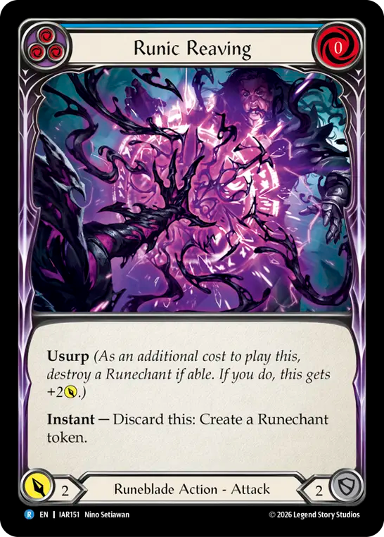 Runic Reaving (Blue) IAR151 (Usurp the Shadow Throne)
