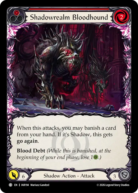 Shadowrealm Bloodhound (Red) IAR194 (Usurp the Shadow Throne)
