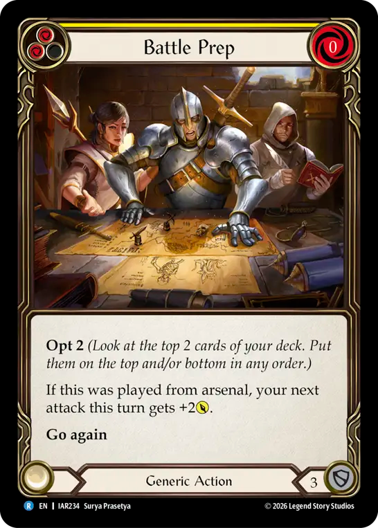 Battle Prep Rainbow Foil (Yellow) IAR234 (Usurp the Shadow Throne)