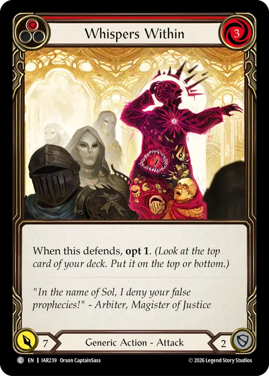 Whispers Within (Red) IAR239 (Usurp the Shadow Throne)
