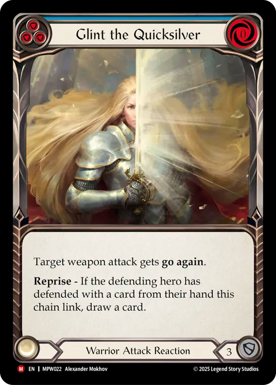 Glint the Quicksilver (Blue) MPW022 (Mastery Pack Warrior)