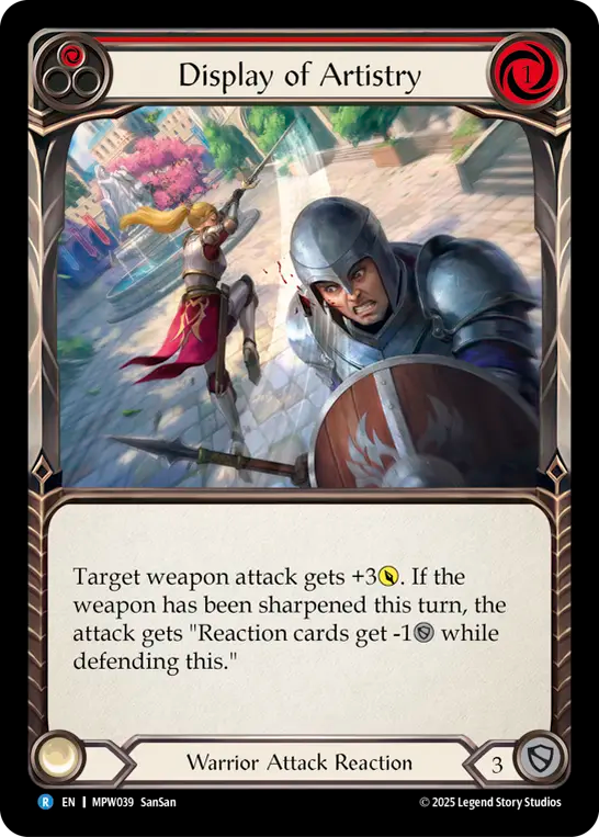 Display of Artistry (Red) MPW039 (Mastery Pack Warrior)