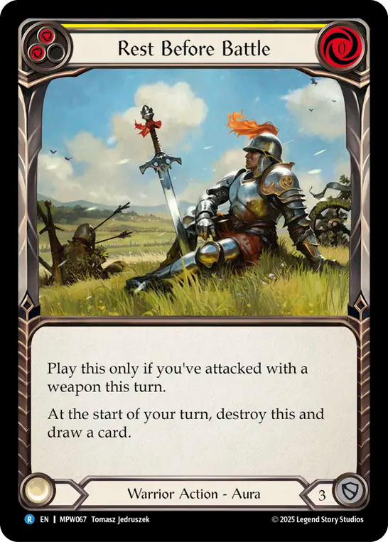 Rest Before Battle (Yellow) MPW067 (Mastery Pack Warrior)