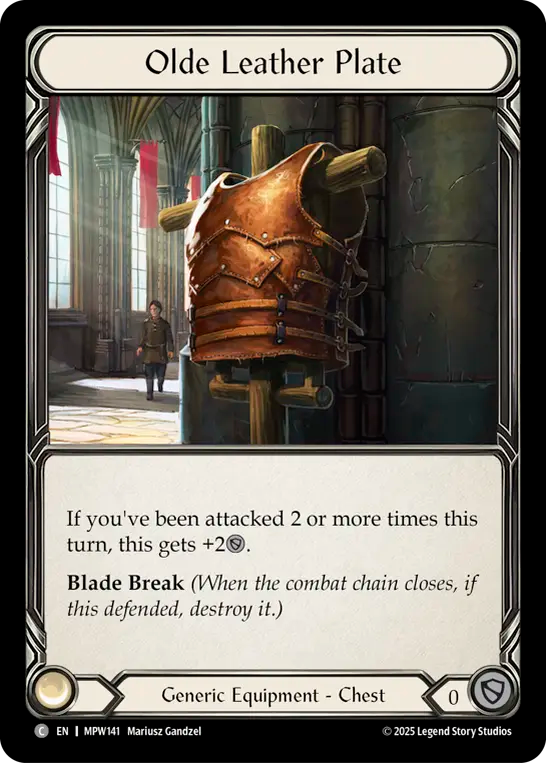 Olde Leather Plate MPW141 (Mastery Pack Warrior)