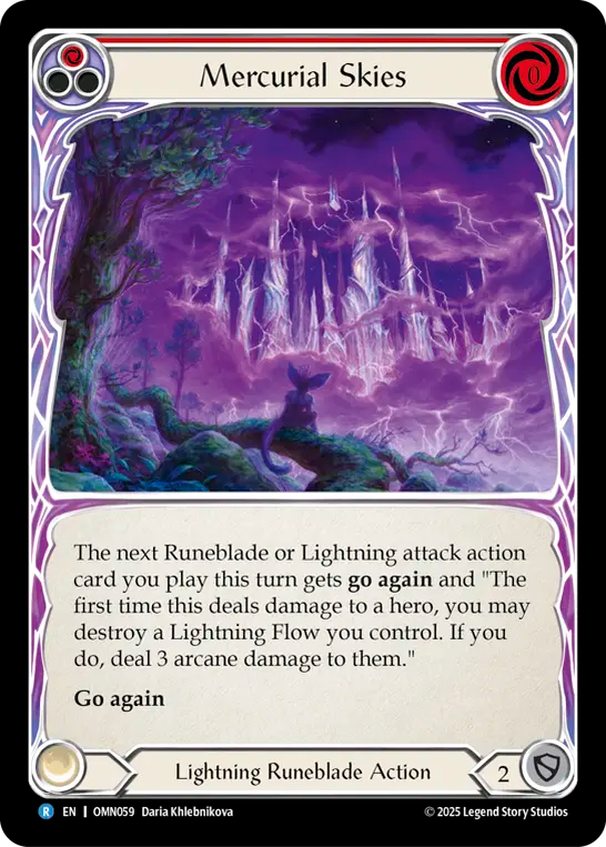 Mercurial Skies (Red) OMN059 (Omens of the Third Age)
