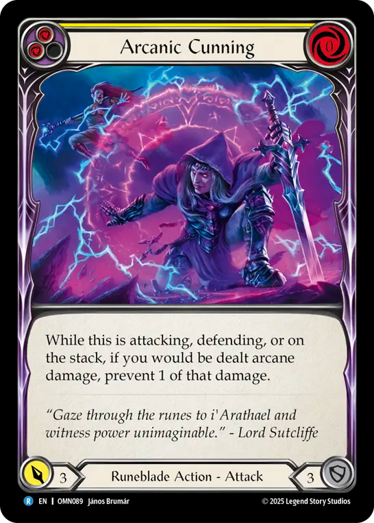 Arcanic Cunning (Yellow) OMN089 (Omens of the Third Age)