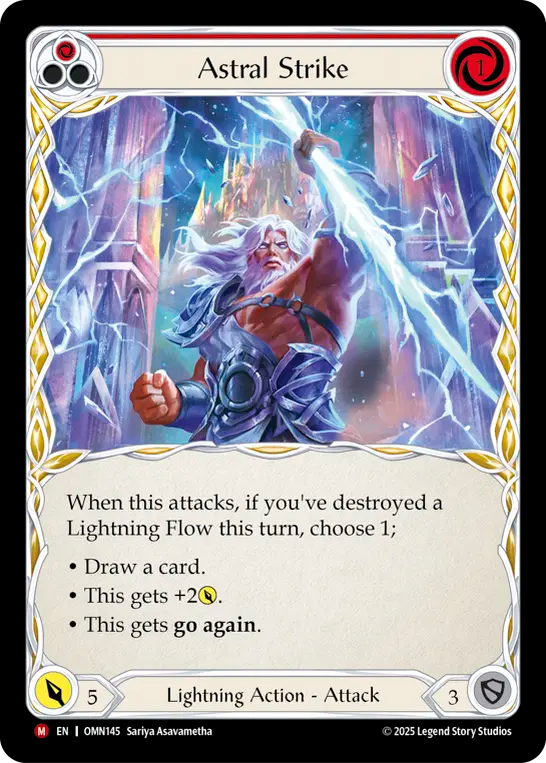 Astral Strike (Red) OMN145 (Omens of the Third Age)