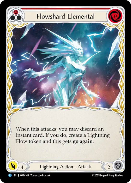 Flowshard Elemental (Red) OMN149 (Omens of the Third Age)