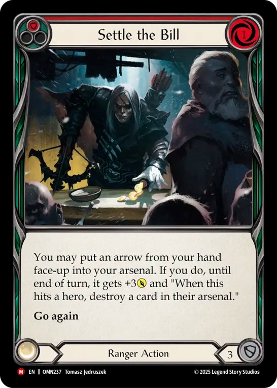 Settle the Bill (Red) OMN237 (Omens of the Third Age)