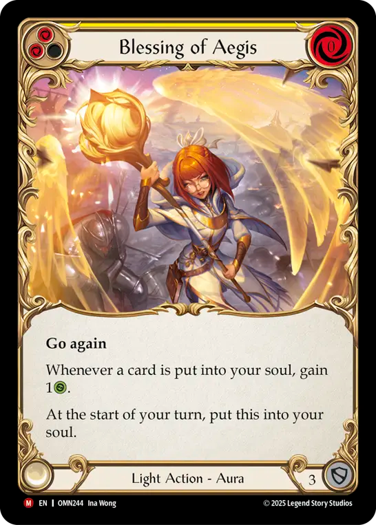 Blessing of Aegis (Yellow) OMN244 (Omens of the Third Age)