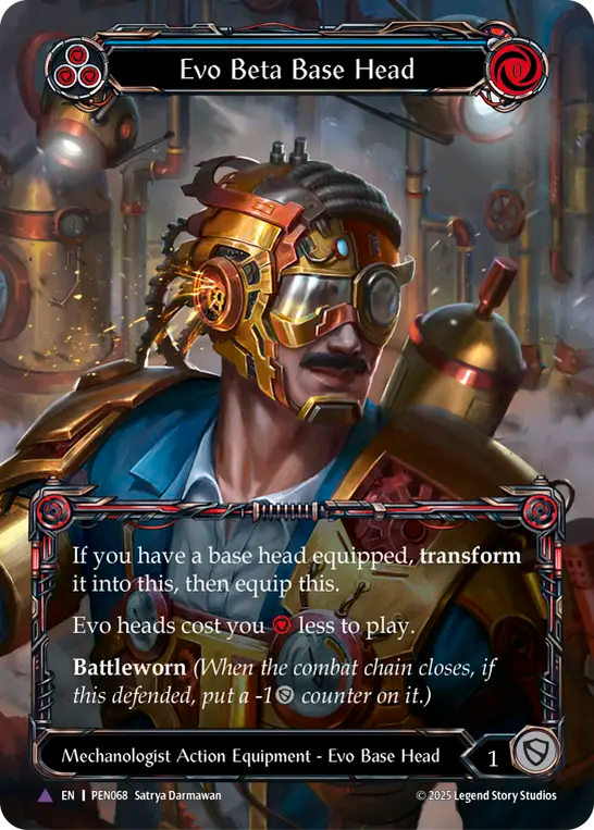 Evo Beta Base Head Cold Foil (Blue) PEN068 (Compendium of Rathe)