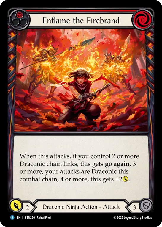 Enflame the Firebrand (Red) PEN250 (Compendium of Rathe)