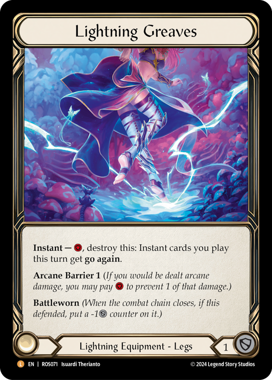 Lightning Greaves Rainbow Foil ROS071 (Rosetta)