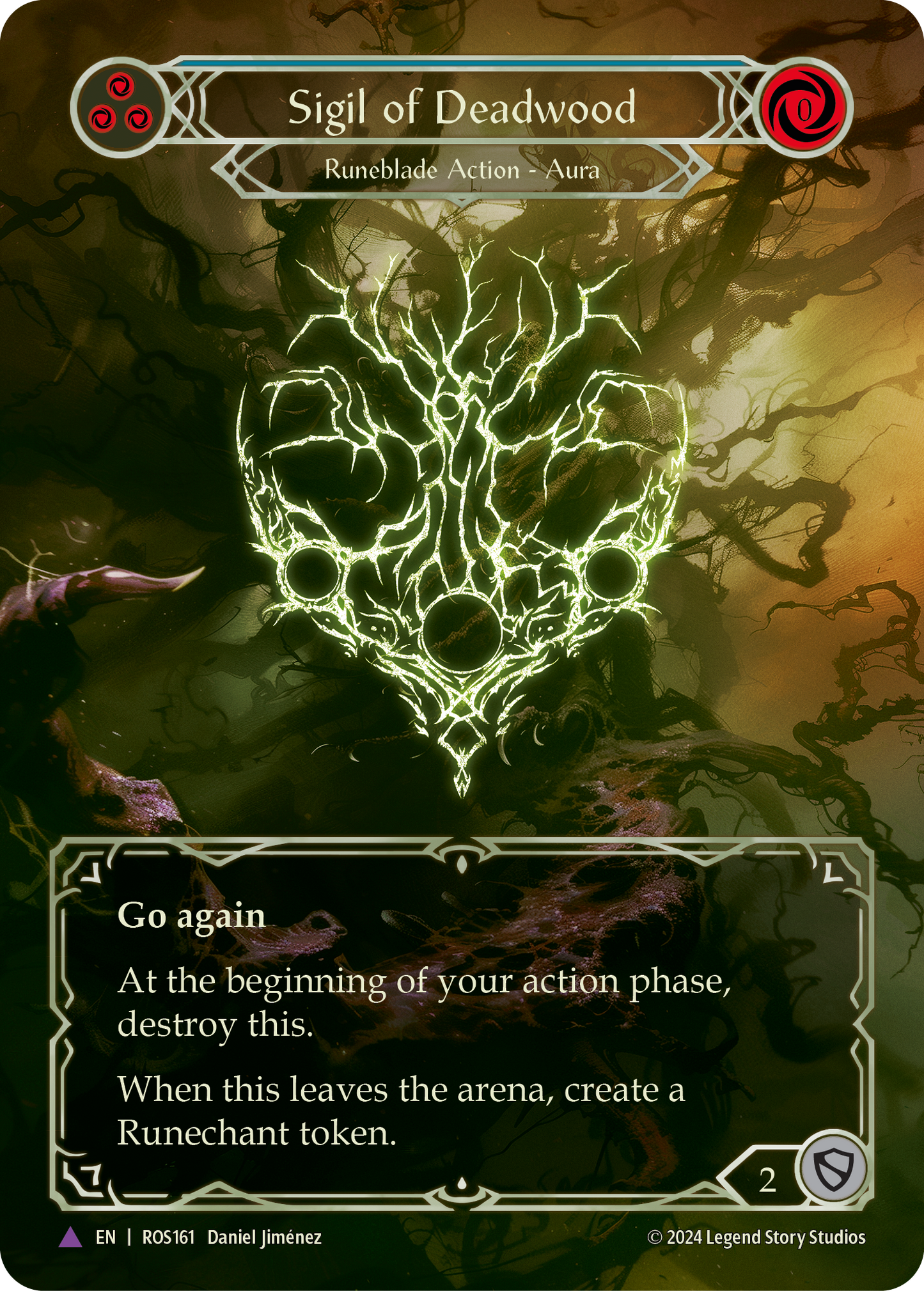 Sigil of Deadwood Cold Foil (Blue) ROS161 (Rosetta)