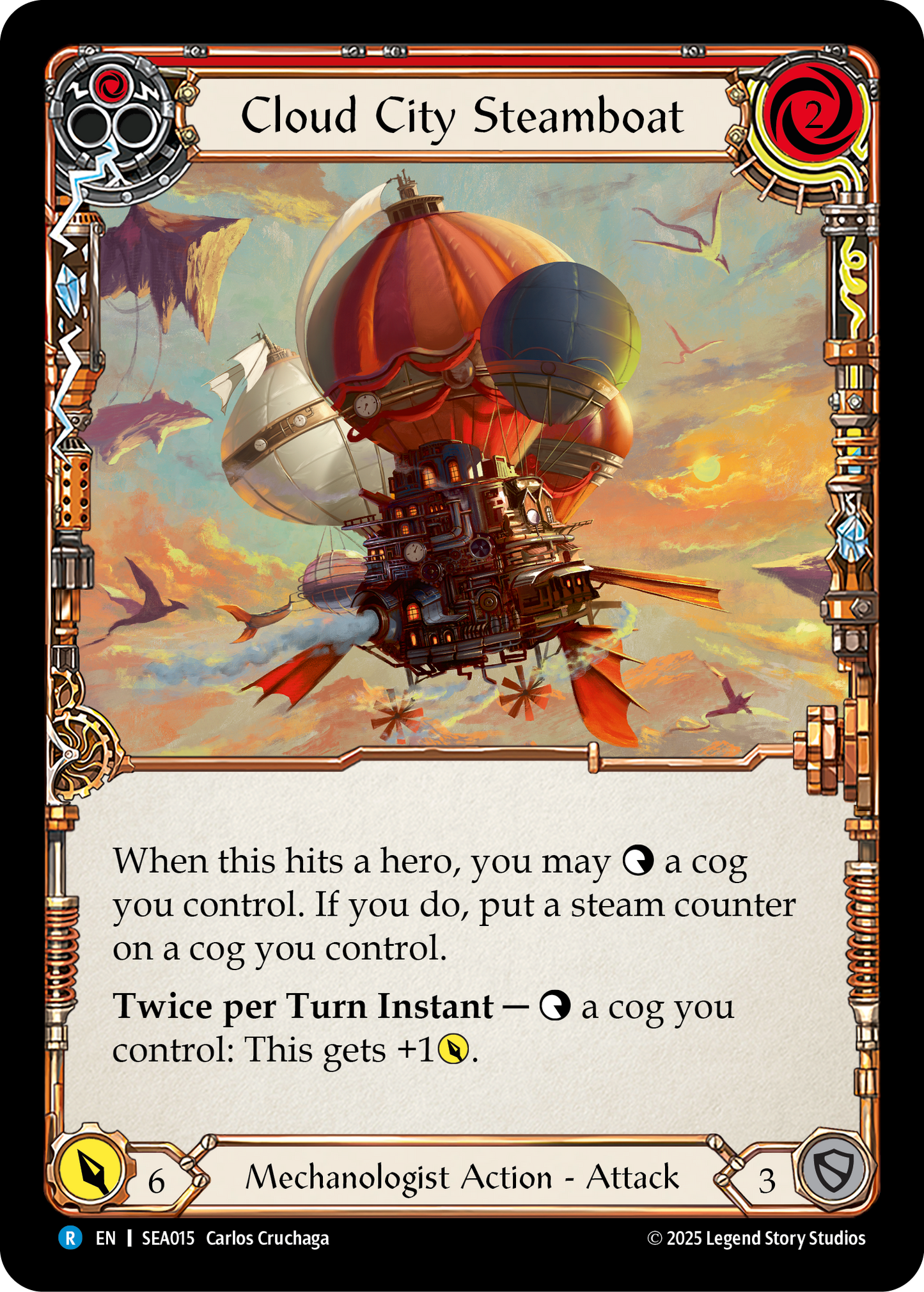 Cloud City Steamboat (Red) SEA015 (High Seas)