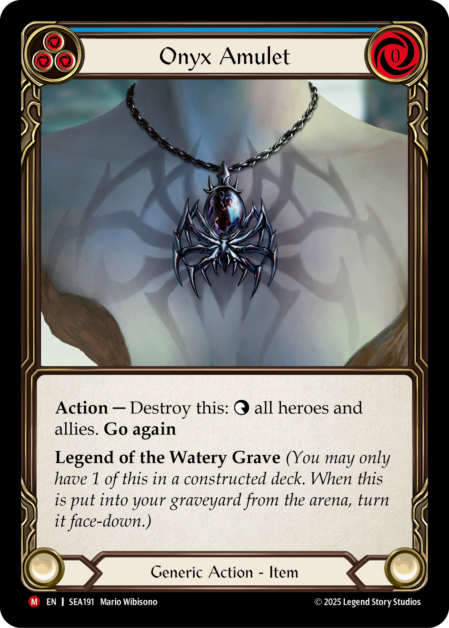 Onyx Amulet (Blue) SEA191 (High Seas)