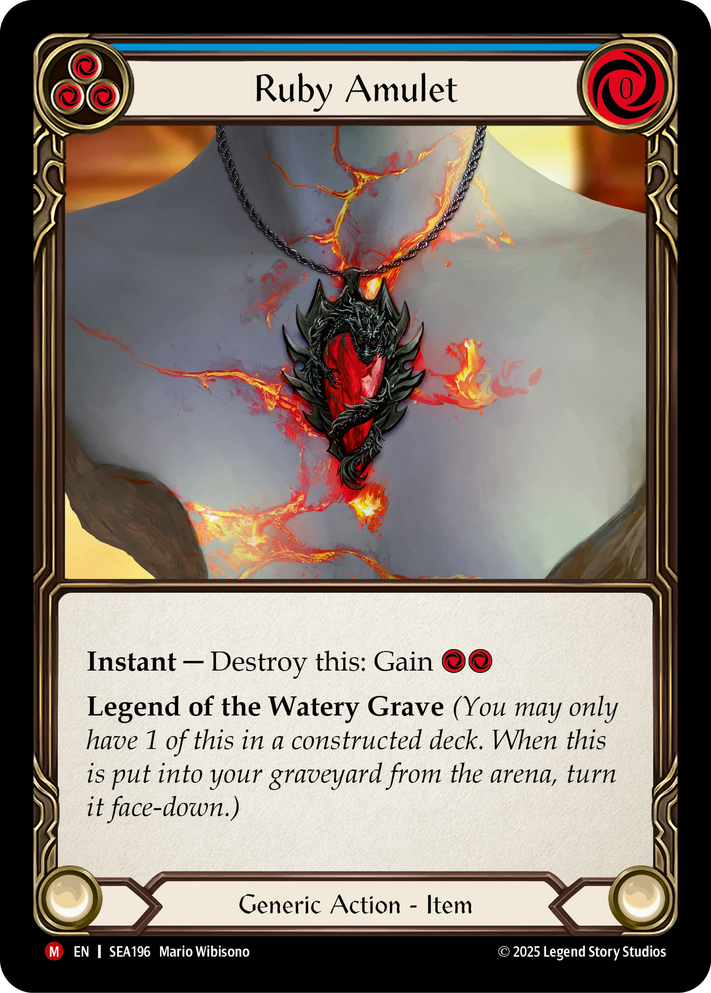 Ruby Amulet (Blue) SEA196 (High Seas)