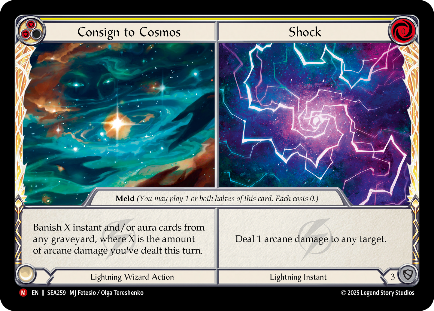 Consign to Cosmos // Shock Rainbow Foil (Yellow) SEA259 (High Seas)