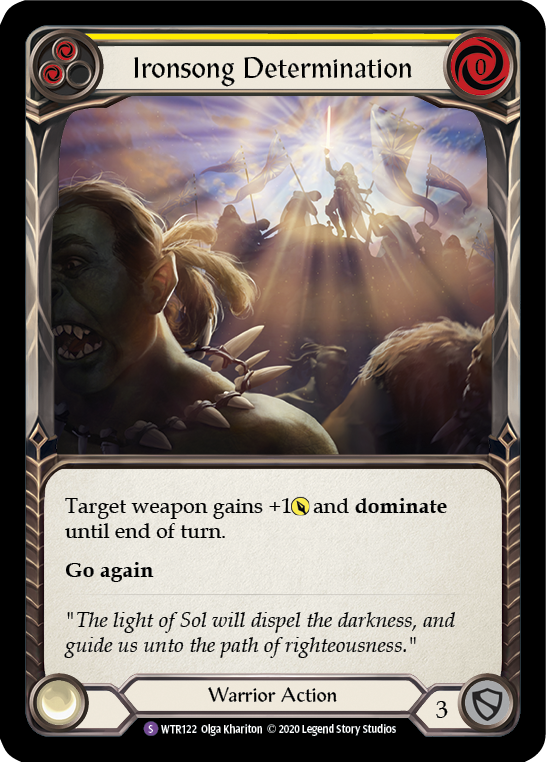 Ironsong Determination (Yellow) WTR122 (Welcome to Rathe) (Unlimited)