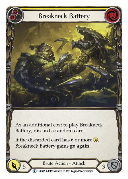 Breakneck Battery (Yellow) 1HP017 (History Pack 1)