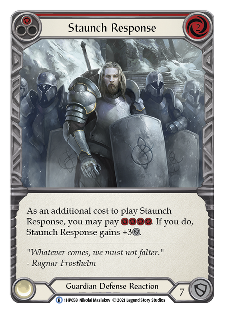 Staunch Response (Red) 1HP058 (History Pack 1)