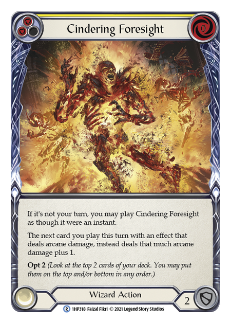 Cindering Foresight (Yellow) 1HP318 (History Pack 1)