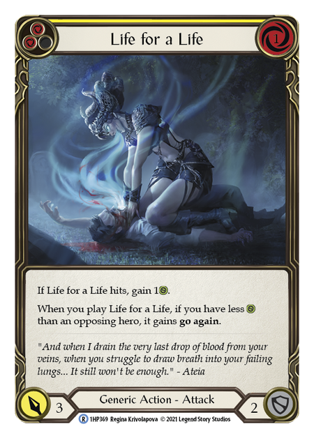 Life for a Life (Yellow) 1HP369 (History Pack 1)