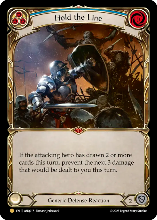 Hold the Line (Blue) ANQ017 (Compendium of Rathe Antiquity)