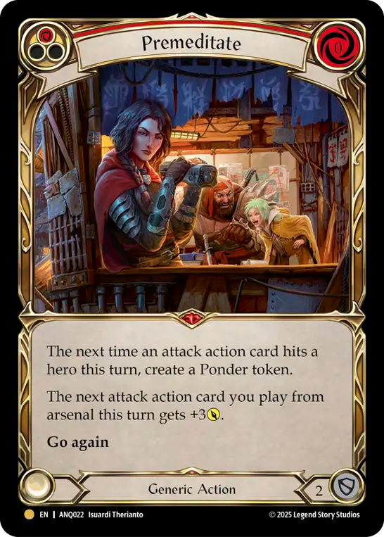 Premeditate Cold Foil (Red) ANQ022 (Compendium of Rathe Antiquity)