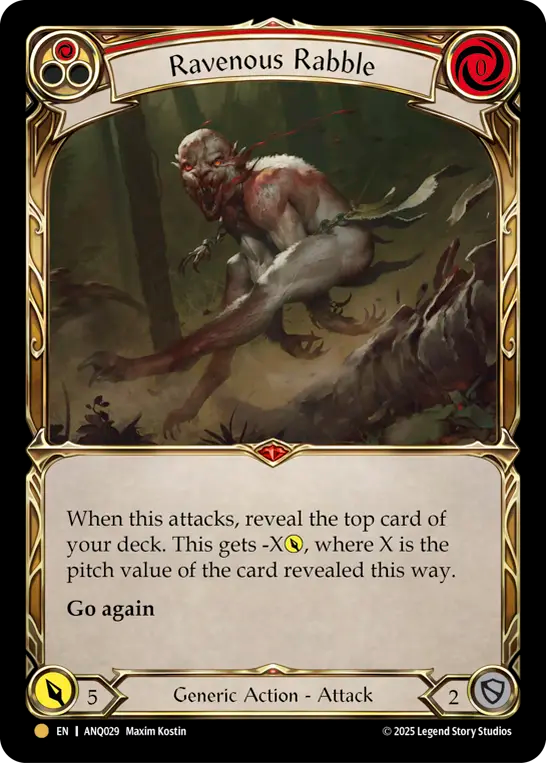 Ravenous Rabble (Red) ANQ029 (Compendium of Rathe Antiquity)