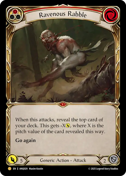 Ravenous Rabble (Red) ANQ029 (Compendium of Rathe Antiquity)