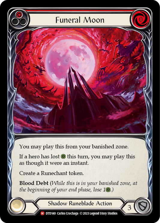 Funeral Moon Rainbow Foil (Red) DTD140 (Dusk Till Dawn)